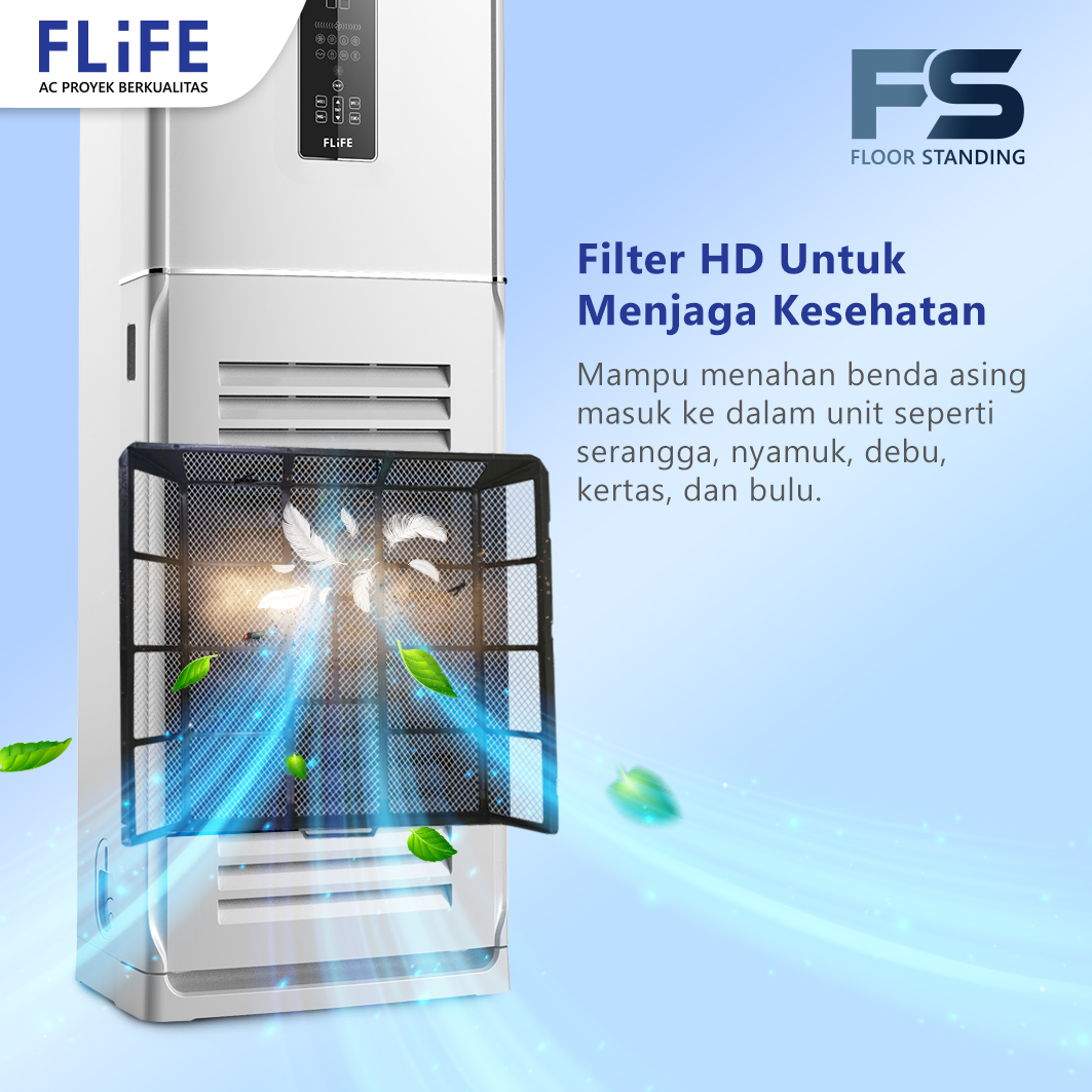 Flife AC Floor Standing 2 PK Standard Strong Wind Fast Cooling - FVC-18FS